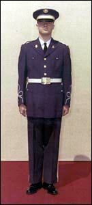 Soldier wearing the 1949 Uniform